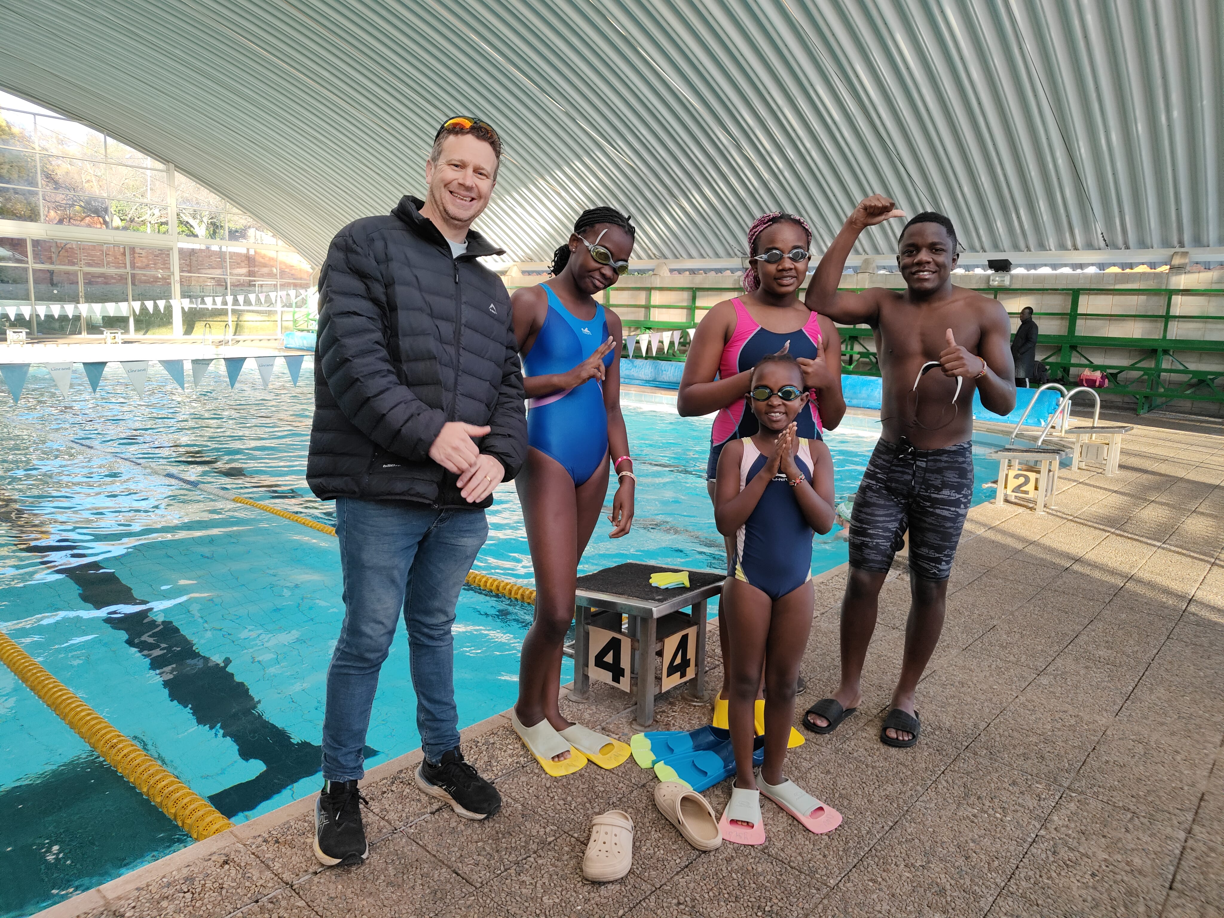 SwimTech swimmers at the South Africa Training Camp